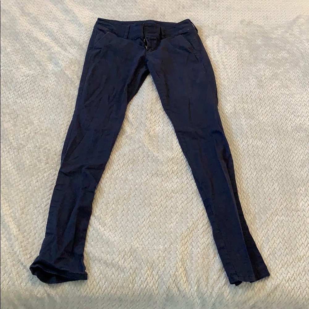 AEO skinny long navy pants